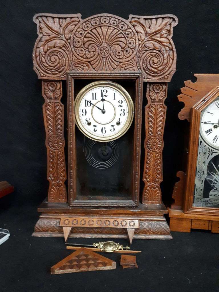 Vintage the E Ingraham Co Mantle Clock 1800's 