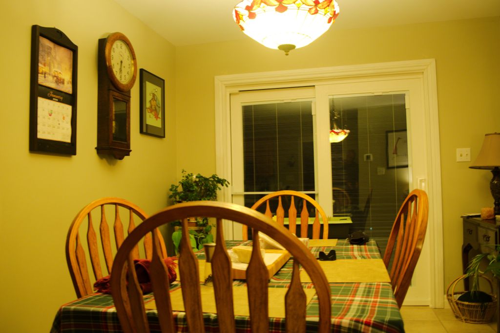 Moncton wall clock located in the kitchen area of our home