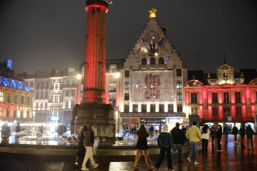Charles de Gaulle square in Lille, France